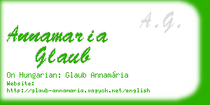 annamaria glaub business card